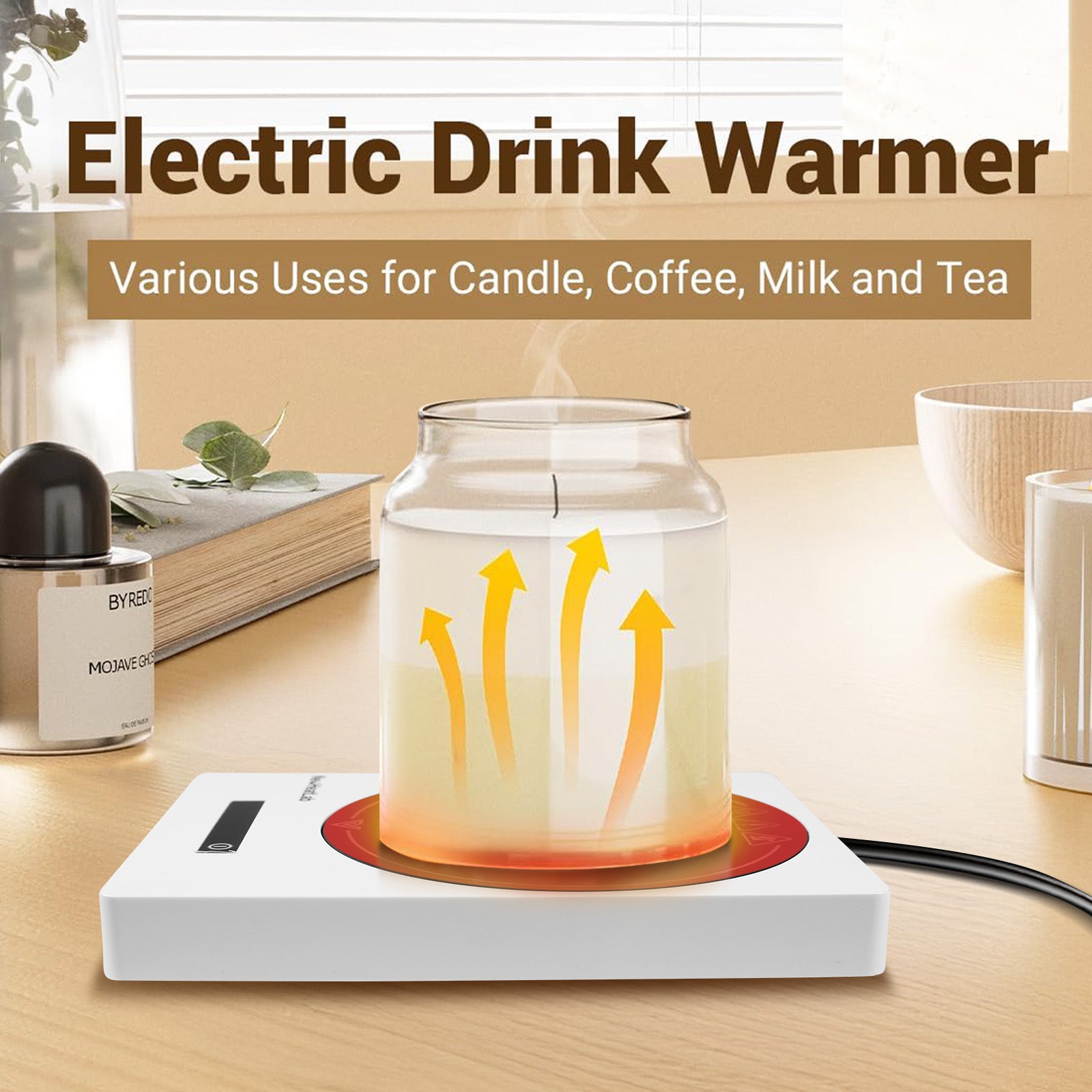 Smart Coffee Mug Warmer with 8-Hour Auto Shut-Off – Keep Every Sip Warm